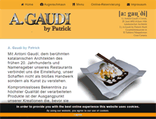 Tablet Screenshot of a-gaudi.com